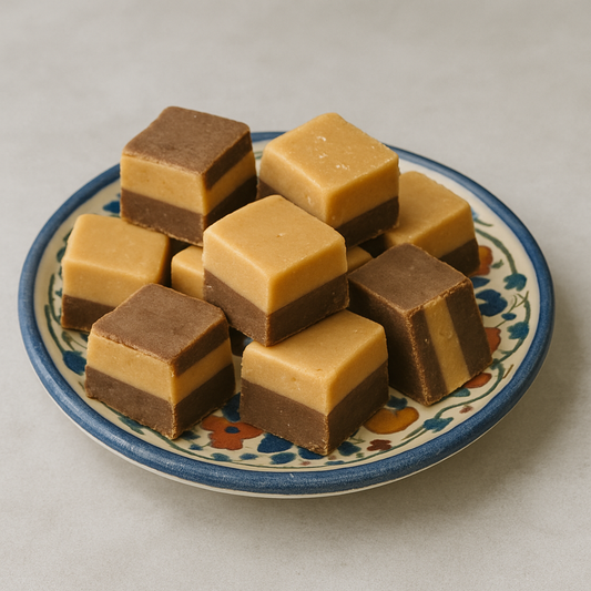 Chocolate & Vanilla Fudge - Mini Pieces