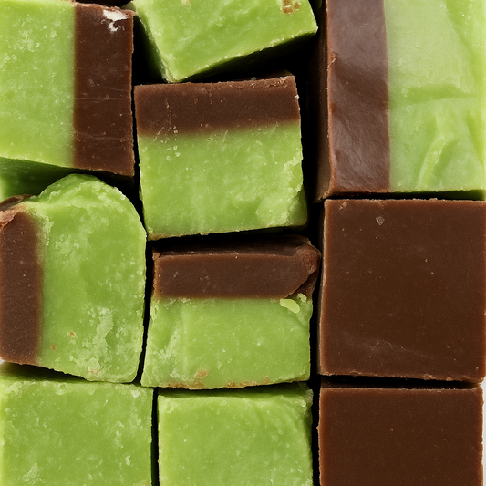 Peppermint and chocolate fudge